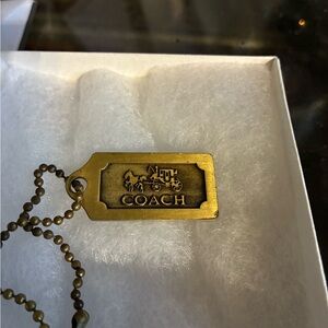 Coach Brass Logo Hang Tag